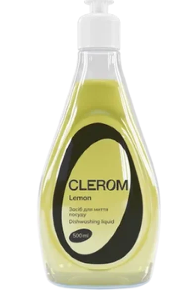 Clerom засіб д/миття посуду 500мл Lemon